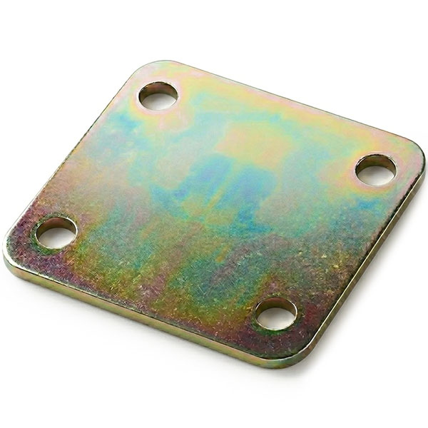 MINUTEX Piastra Giunzione Pesante 4 Fori MM 60X50X3 Acciaio Zincato